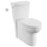 American Standard Cadet Touchless Chair Height Elongated Skirted Toilet with Seat and Locking Device White